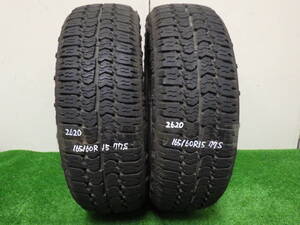 2619【中古タイヤ】マッドスター ラジアルA/T 165/60R15 77S 2本　引き取り取り付け持ち込みタイヤ交換　茨城