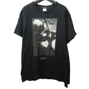 オールモストブラック ALMOSTBLACK 22AW ×Eikoh Hosoe コラボ 細江英公 「おとこと女」 プリントTシャツ カットソー 半黒 ブラック 2 約S-