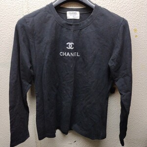 CHANEL 長袖Tシャツ 黒 レディースMサイズ　202411/14