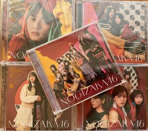 乃木坂46 歩道橋 Type-A,Type-B,Type-C,Type-D(CD+Blu-ray),標準盤(CD) 5枚セット 生写真、応募券なし 遠藤さくら