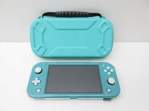 3819 ゲーム祭 NINTENDO SWITCH LITE 任天堂 ニンテンドースイッチライト 本体＋ケースセット ターコイズ HDH-001 通電確認済