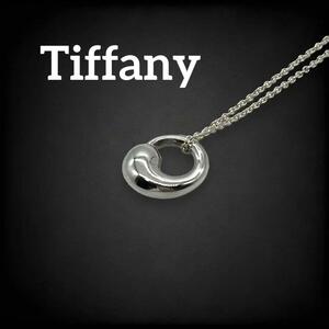 【美品】 ティファニー tiffany&co. Tiffany エターナルサークル ネックレス ペンダント SV925 刻印 シルバーアクセサリー シルバー 708