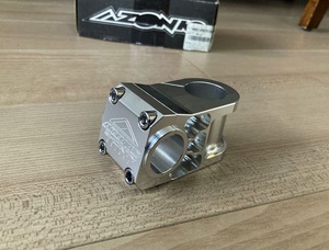 ★1点のみ 未使用 AZONIC アゾニック Shorty Deluxe ショーティデラックス 50mm 25.4mm シルバー OS CNC切削 即決 OLD MTB オールドMTB