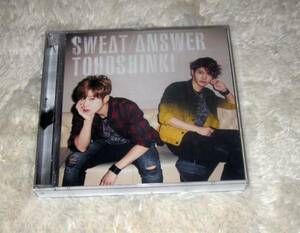 東方神起 CD+DVD Sweat Answer 初回限定盤ジャケカ付 送料無料　即決　