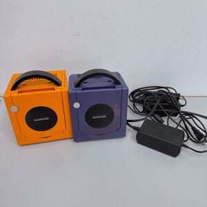 J2023 Nintendo 任天堂 ゲームキューブ GAMECUBE GAME BOY PLAYER DOL-017 DOL-001 オレンジ　ブルー　2台まとめ　現状品