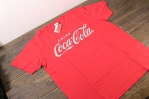 ☆②未使用 タグ付き コカ・コーラ Coca-Cola Tシャツ Mサイズ 半袖 レディース レッド 綿 ライフスタイル 衣類 服 AP1311
