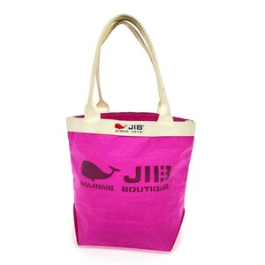 良好◆FAMILIAR×JIB ファミリア ハンドバッグ◆ ピンク ナイロン レディース bag 鞄