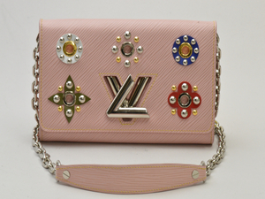 ルイヴィトン LOUIS VUITTON ポルトフォイユフラワーツイストチェーンウォレット/財布 M62462エピ ピンク レディース su_p e_u F-YA677