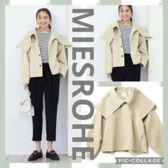 MIESROHE sustainable ビックカラーショートトレンチコート