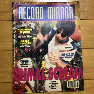 RECORD MIRROR 1990 AUGUST PRIMAL SCREAM cover