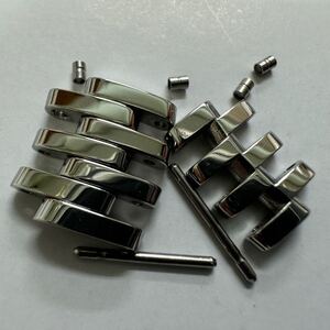 OMEGA 6504/838 オメガ DE VILLE デビル PRESTIGE プレステージ コマ 駒 12mm レディース　stainless steel bracelet parts 73-3