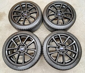 【新車外し】スバル WRX S4 GT-S 最終型 純正 ホイールタイヤ 4本 2020年 DUNLOP SP SPORTMAXX 245/40R18 8.5J 114.3 極上品 超極上品