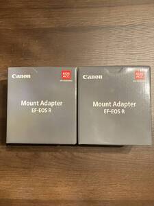 【新品・未開封品 2個セット】 ◆Canon キヤノン MOUNT ADAPTER EF-EOS R マウントアダプター◆ 　1円スタート