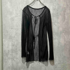 PROVOKE see-through cardigan ensembleシースルーカーディガン アンサンブル ブラック プロヴォーク