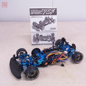 タミヤ 1/10 電動RC TA05-VDF ドリフトシャーシ アンプ/サーボ/受信機/モーター搭載 通電のみ確認 現状品 TAMIYA ラジコン【40