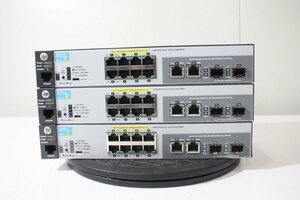 F3664【中古】3台セット HP 2530-8 PoE+Switch J9780A AC付属　通電のみ確認OK