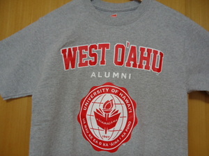 即決　ハワイ　ハワイ大学　Ｔシャツ　グレー色　Ｓ　WEST OAHU