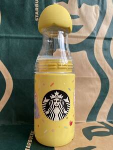 スターバックス　レモンキャップ&リッドサニーボトルイエロー500ml スタバ　ボトル　タンブラー　フラペチーノ　イエロー　黄色