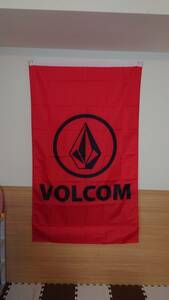 新品未使用　VOLCOM　ボルコム 特大フラッグ バナー 　レッド　