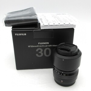 1円〜 FUJIFILM 富士フイルム FUJINON XF 30mm F2.8 R LM WR Macro Xマウント 単焦点レンズ 箱付 動作未確認 現状品 y85-3483481【Y商品】