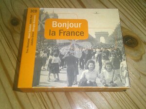 CD：BONJOUR LA FRANCE：Edith Piaf Charles Aznavour他：シャンソン3枚組45曲BOX