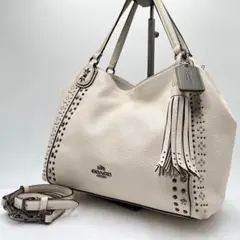 COACH 2WAY スタッズ バンダナ イーディ レザー　A160