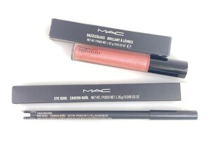 未使用　マック　MAC　DAZZLEGASS LIP GLOSS　SUGARRIMMED　アイ コール アイカラー　FASCINATING　2点セット　KES-2770