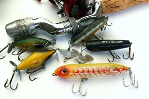 USA オールドルアーセット検) ARBOGAST ABU 道楽 SOUTH BEND UMCO HEDDON ザウルス BALSA50 等 ウッドルアー好きな 昭和世代のレトロ釣人に