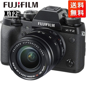 富士フイルム FUJIFILM X-T2 18-55mm レンズキット ブラック ミラーレス一眼 カメラ 中古