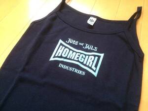 希少★HOMEGIRL ホームガール HOMEBOY キャミ 紺 ネイビー Sサイズ チカーナ ギャング ローライダー ローギャル 入手困難 現地仕入れ 新品