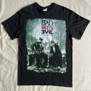 EMINEM Tシャツ BAD MEETS EVIL rap tee コピーライト2011 エミネム ビンテージ OLD バンド