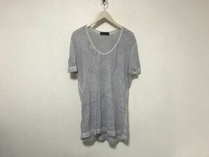 本物ディーゼルゴールドDIESEL GOLDコットンプリント半袖TシャツメンズアメカジサーフミリタリービジネススーツLトルコ製グレー