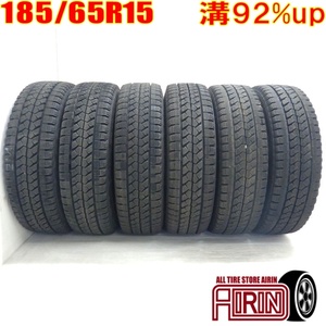 中古タイヤ 185/65R15 101/99L BRIDGESTONE BLIZZAK W979 スタッドレスタイヤ 6本セット エルフ 中古 15インチ