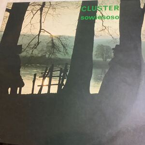 名盤 レア Cluster Sowiesoso LP レコード エレクトロ アンビエント 1976 オリジナル ジャーマンエレクトロ