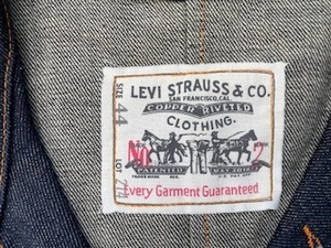 LEVI’S ２１４　サックコート　リジッドタイプ　サイズ４４　布パッチ　イタリア製　タグ付き未使用品　リーバイス