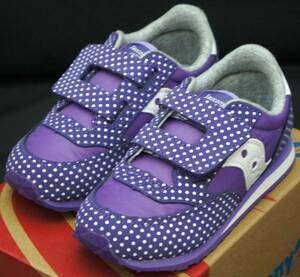 SALE！【新品】4.5M 12cm SAUCONY サッカニー GIRL BABY JAZZ HL/PRPL DT ガールズ ベビー ジャズ PURPLE DOT