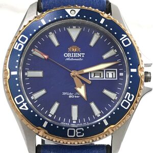 美品 限定2000本 ORIENT オリエント 腕時計 RN-AA0005A 自動巻き 機械式 オートマティック ブルー ネイビー カレンダー ダイバースタイル