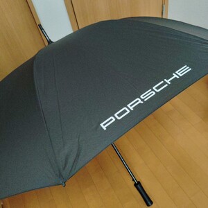 新品未使用 ■純正品 ■正規品■PORSCHE ポルシェ 傘 ジャンプ傘 雨傘 黒 ブラック ロゴ入り