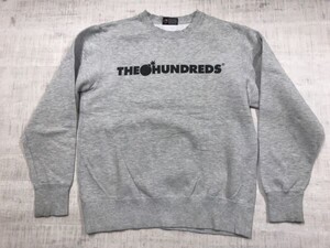 THE HUNDREDS ハンドレッズ スケート ストリート LAブランド スウェット トレーナー メンズ ロゴプリント M グレー