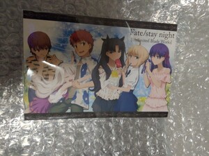 Fate/stay night UBW youme youmecafe 衛宮士郎 セイバー　遠坂凛　間桐桜　ポストカード　香港限定