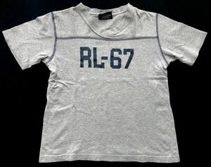 RL-67 ポロジーンズ ラルフローレン フットボールTシャツ キッズ　　110～120程度 ビッグロゴ デカロゴ POLO JEANS RALPH LAUREN 柳5922