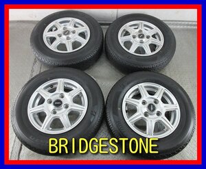 ■中古タイヤホイール■　BRIDGESTONE TOP RUN 12インチ 4J +42 4H 100 BRIDGESTONE K370 145/80R12 80/78N LT 夏 S 激安 送料無料 K420