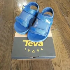 Teva サンダル 15.0 未使用品 テバ 紺 黄色