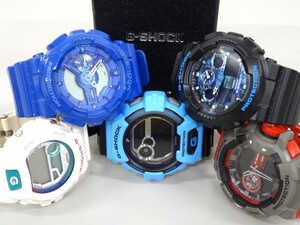 ジャンク 5点セット まとめて CASIO G-SHOCK Gショック GA-110BC GA-100CB GA-400 GLS-8900LV GLX-6900 アナデジ 他 腕時計