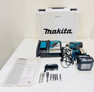 【MSO2999RO】1円スタート マキタ TD138D 充電式インパクトドライバ 本体 充電器 １４.４Ｖ 動作確認済み 電動工具 付属有