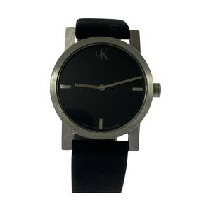 Calvin Klein カルバンクライン 腕時計/ブラック×シルバー メンズ