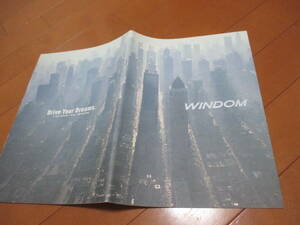 45656　カタログ ■トヨタ　ウインダム2001.8　発行●35　ページ