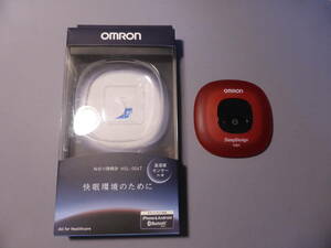 ★☆OMRON 睡眠計 ねむり時間計 HSL-004T レッド オムロン １☆★