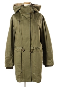 トラディショナルウェザーウェア Traditional Weatherwear モッズコート 中綿 ミリタリー ジップアップ 34 緑 グリーン /mm0423 レディース