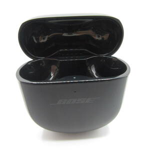 T2184☆ボーズ BOSE ワイヤレスイヤホン Bose QuietComfort Earbuds II 充電ケースのみ (435911) ブラック 充電確認済み 中古品